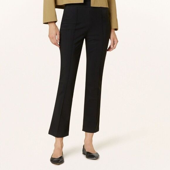 Raffaello Rossi Womens Pull On Pants Size 34 Mid Rise Black Jersey Macy B 7/8